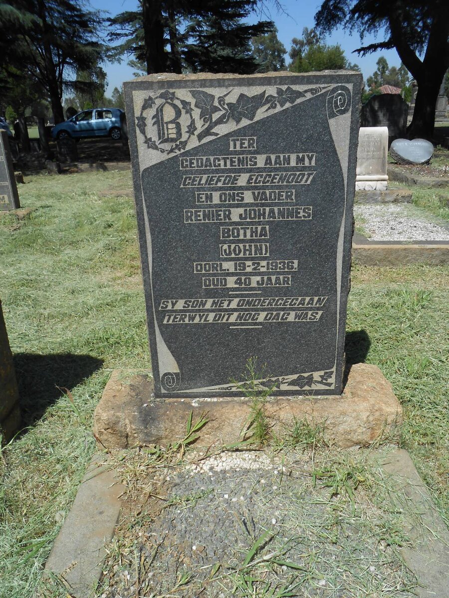 BOTHA Renier Johannes -1936