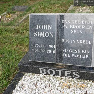 BOTES John Simon 1964-2010