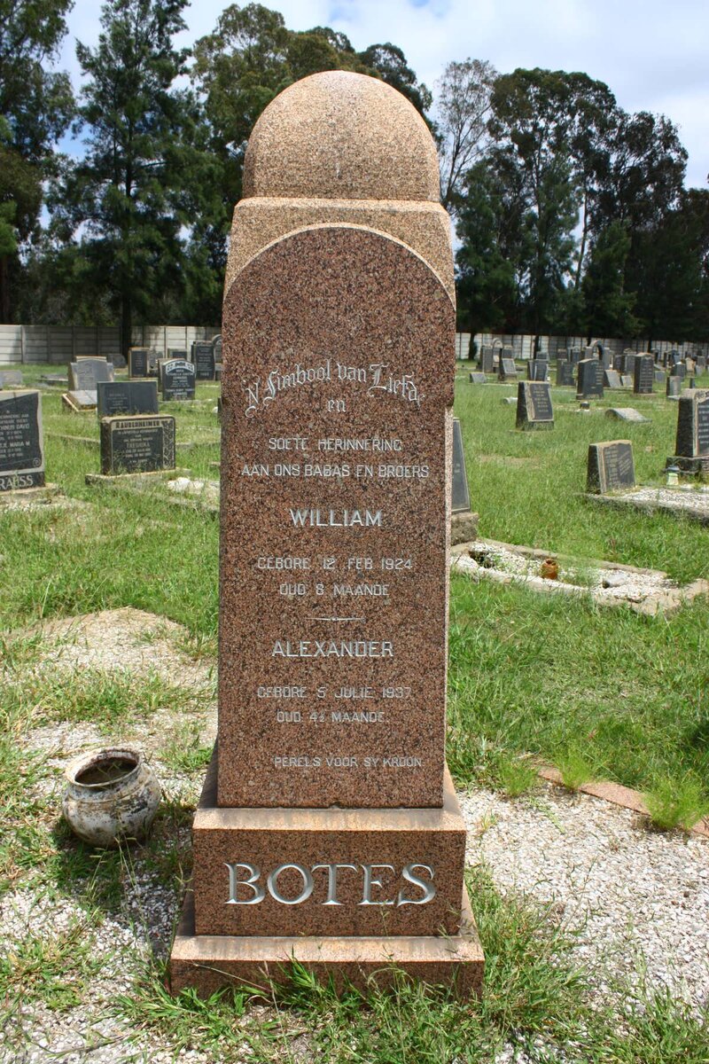 BOTES William -1924 :: BOTES Alexander -1937