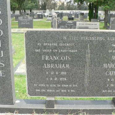 BOOIJSE Francois Abraham 1915-1974 &amp; Maria Margaretha Catharina 1921-1995
