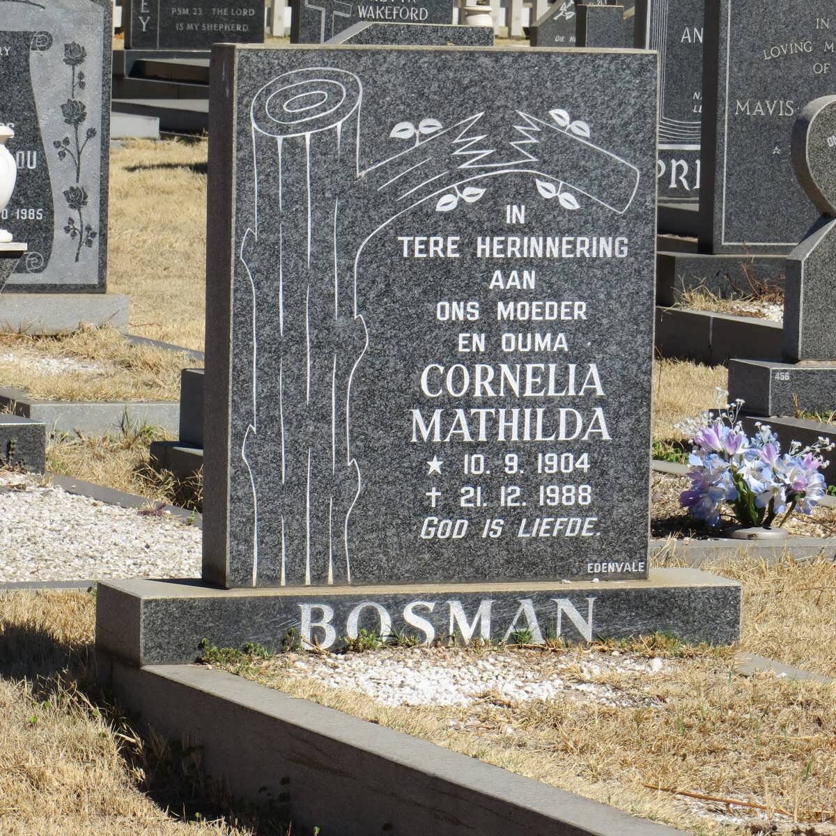 BOSMAN Cornelia Mathilda 1904-1988