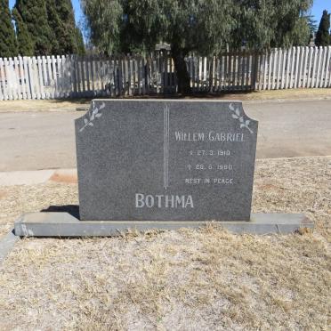 BOTHMA Willem Gabriel 1910-1980
