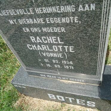 BOTES Rachel Charlotte 1934-1971