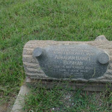 BOSMAN Abraham Daniël 1894-1964