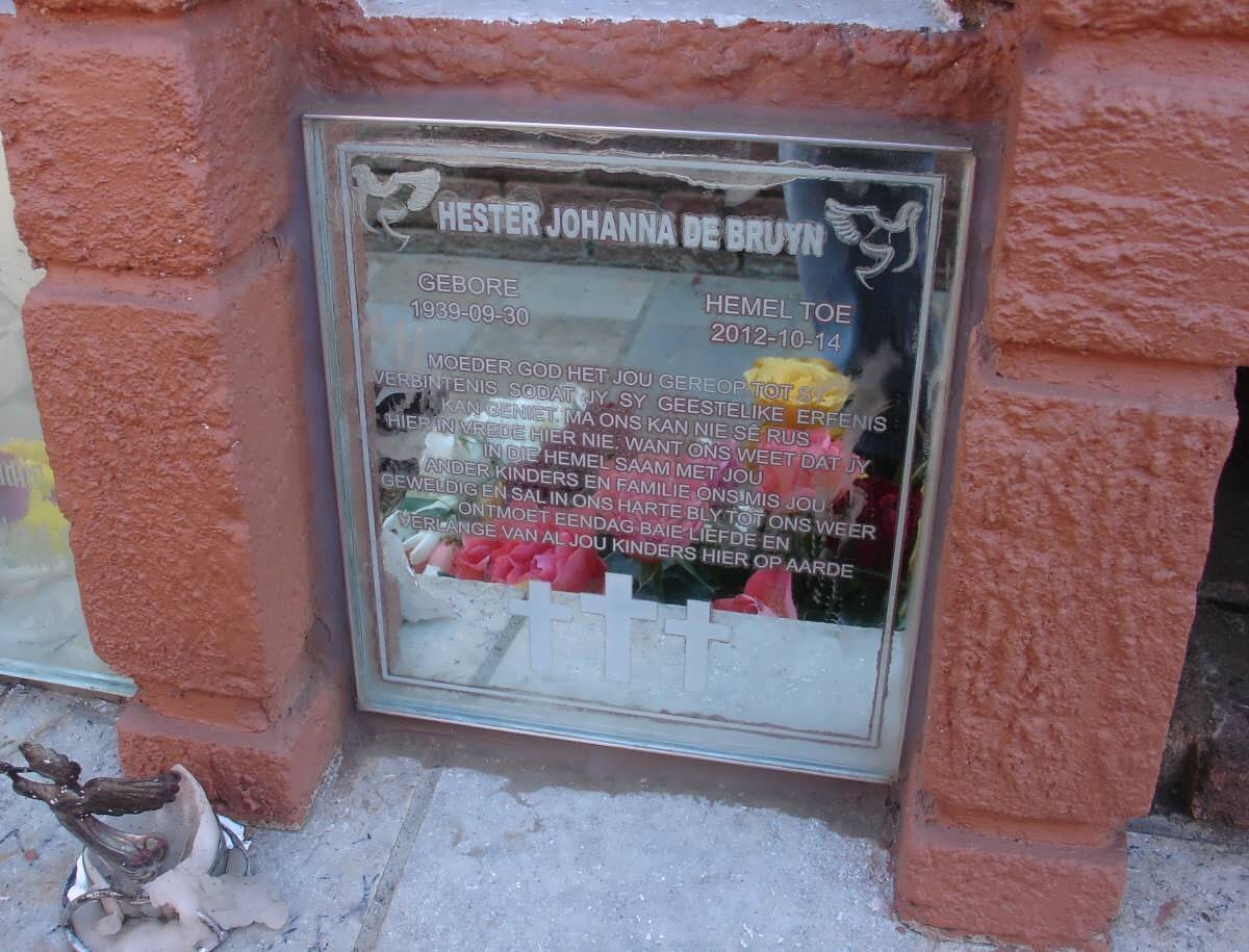 BRUYN Hester Johanna, de 1939-2012