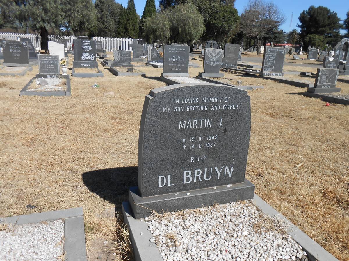 BRUYN Martin J., de 1949-1987
