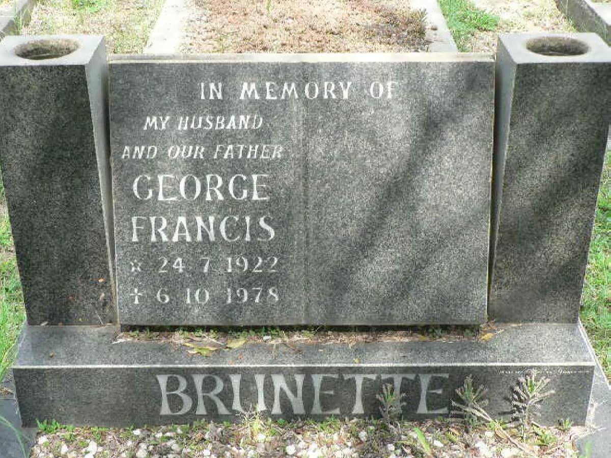 BRUNETTE George Francis 1922-1978