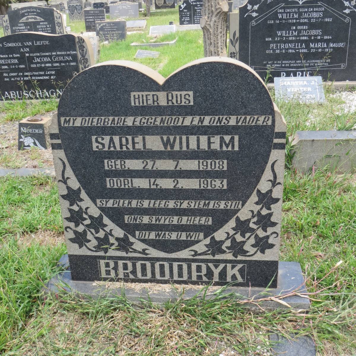 BROODRYK Sarel Willem 1908-1963