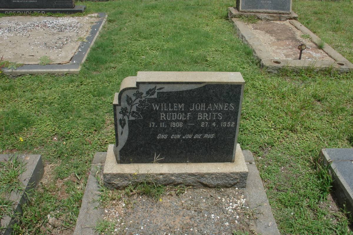 BRITS Willem Johannes Rudolf 1906-1952