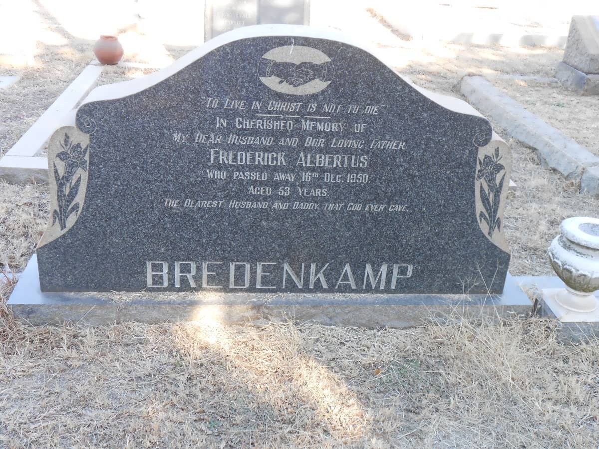 BREDENKAMP Frederick Albertus -1950