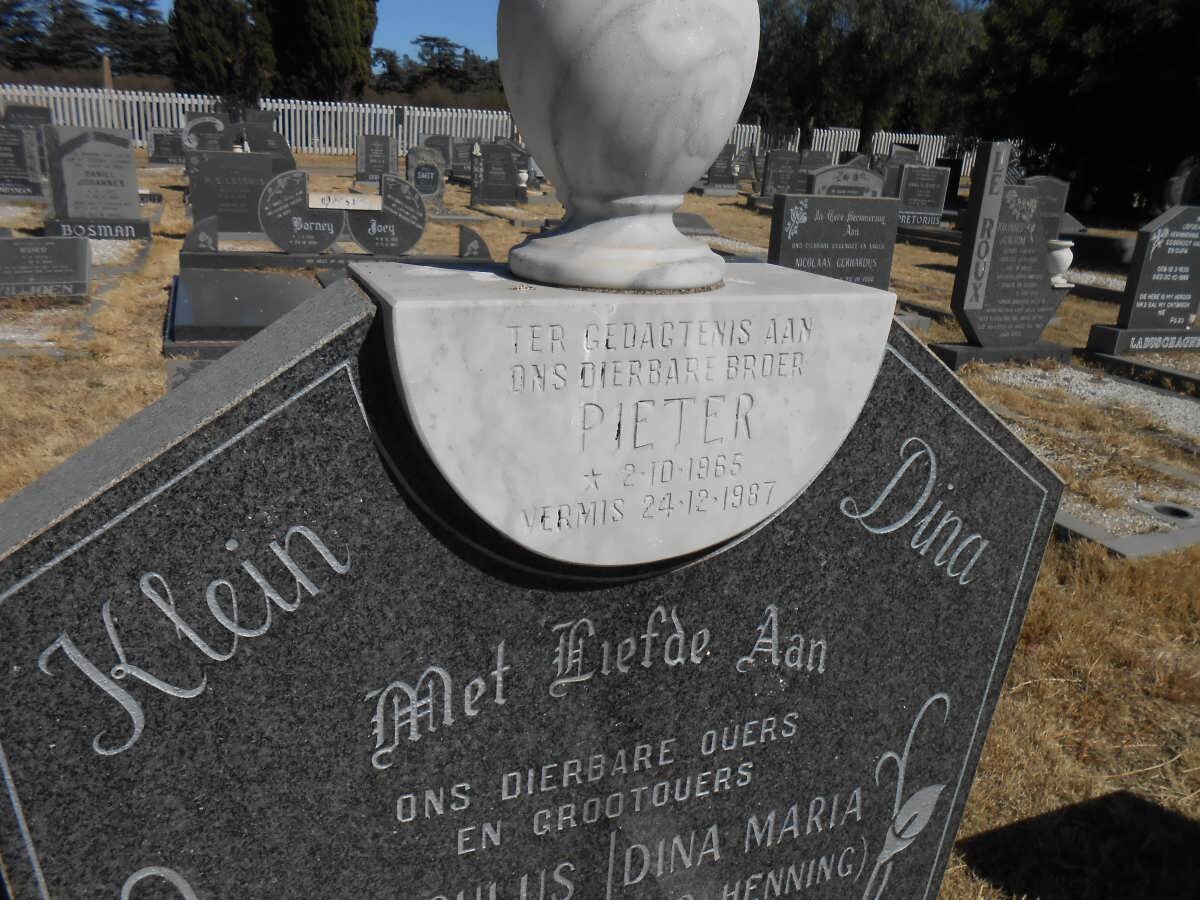 BREYTENBACH Pieter 1965-1987