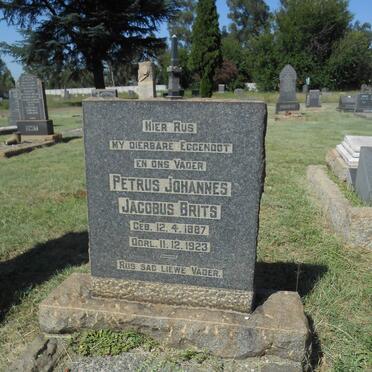 BRITS Petrus Johannes Jacobus 1887-1923