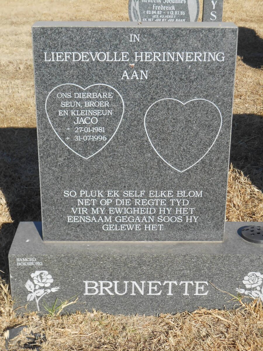 BRUNETTE Jaco 1981-1996