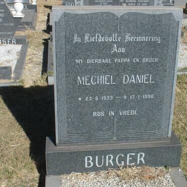 BURGER Mechiel Daniel 1933-1990