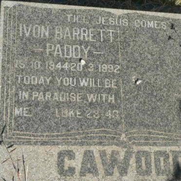 CAWOOD Ivon Barrett 1944-1992