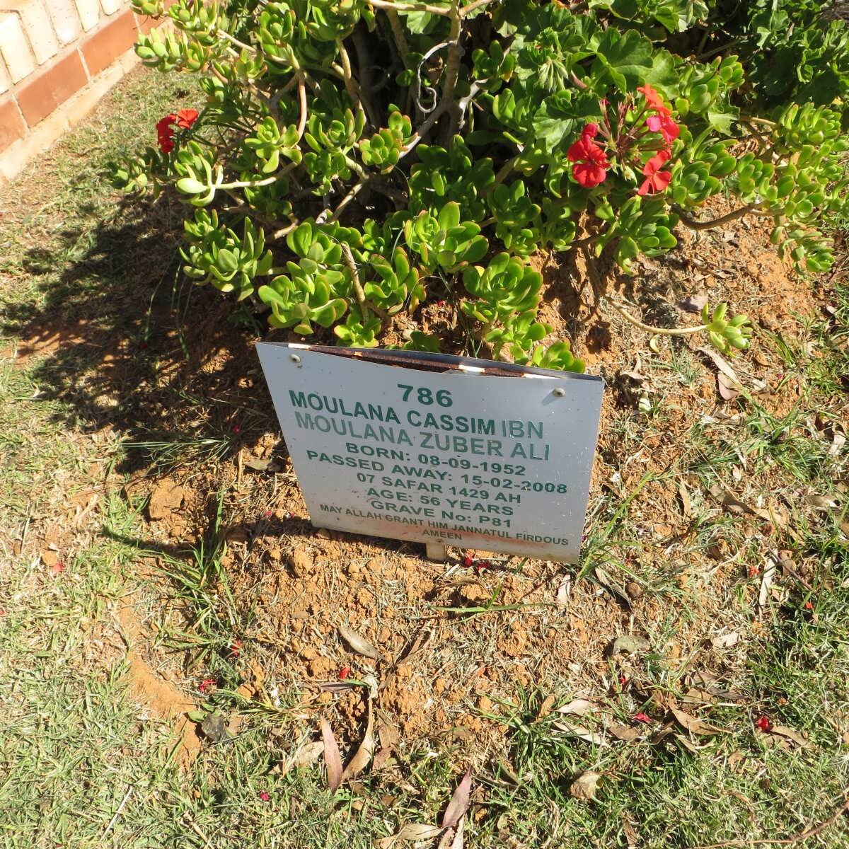 CASSIM Moulana 1952-2008