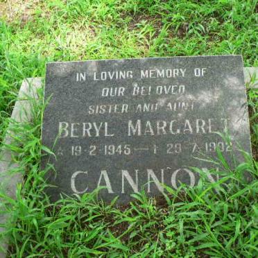 CANNON Beryl Margaret 1945-1992