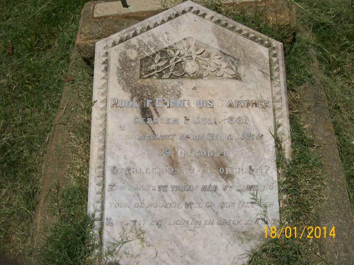 CAMPHER Roelof Cornelius 1881-1917