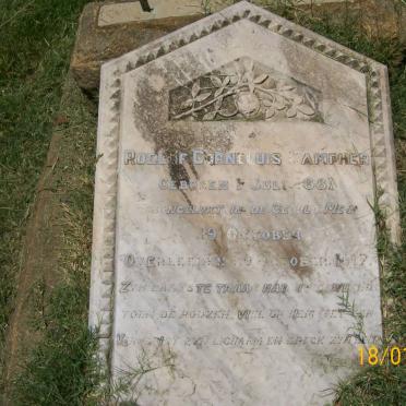 CAMPHER Roelof Cornelius 1881-1917