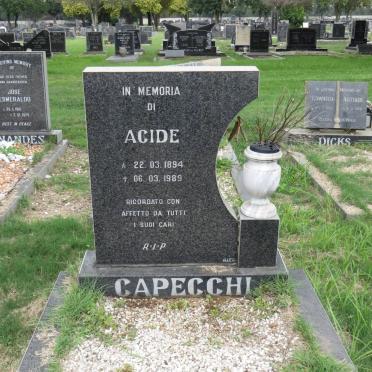 CAPECCHI Acide 1894-1989