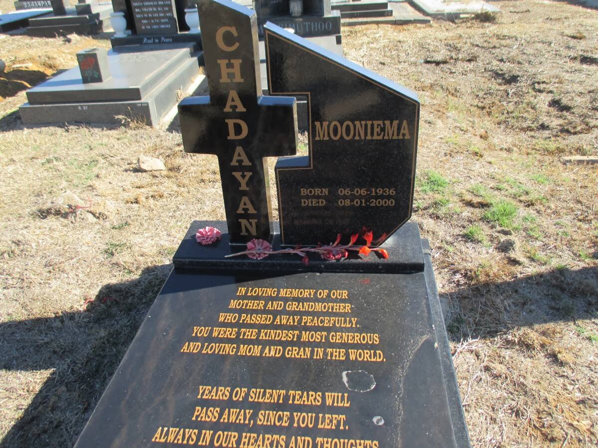 CHADAYAN Mooniema 1936-2000