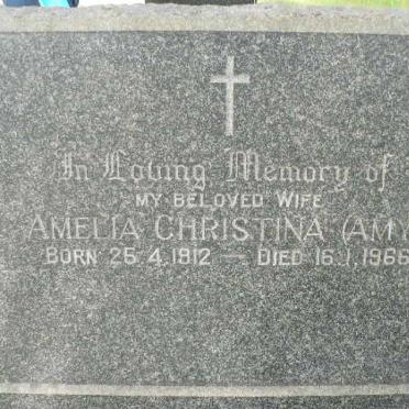 CHRISTIE Amelia Christina 1912-1966