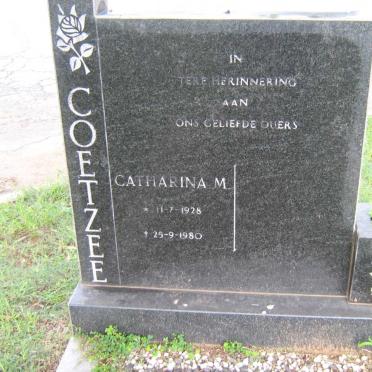 COETZEE Catharina M. 1928-1980