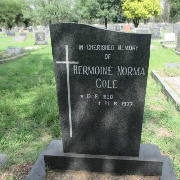 COLE Hermoine Norma 1920-1977