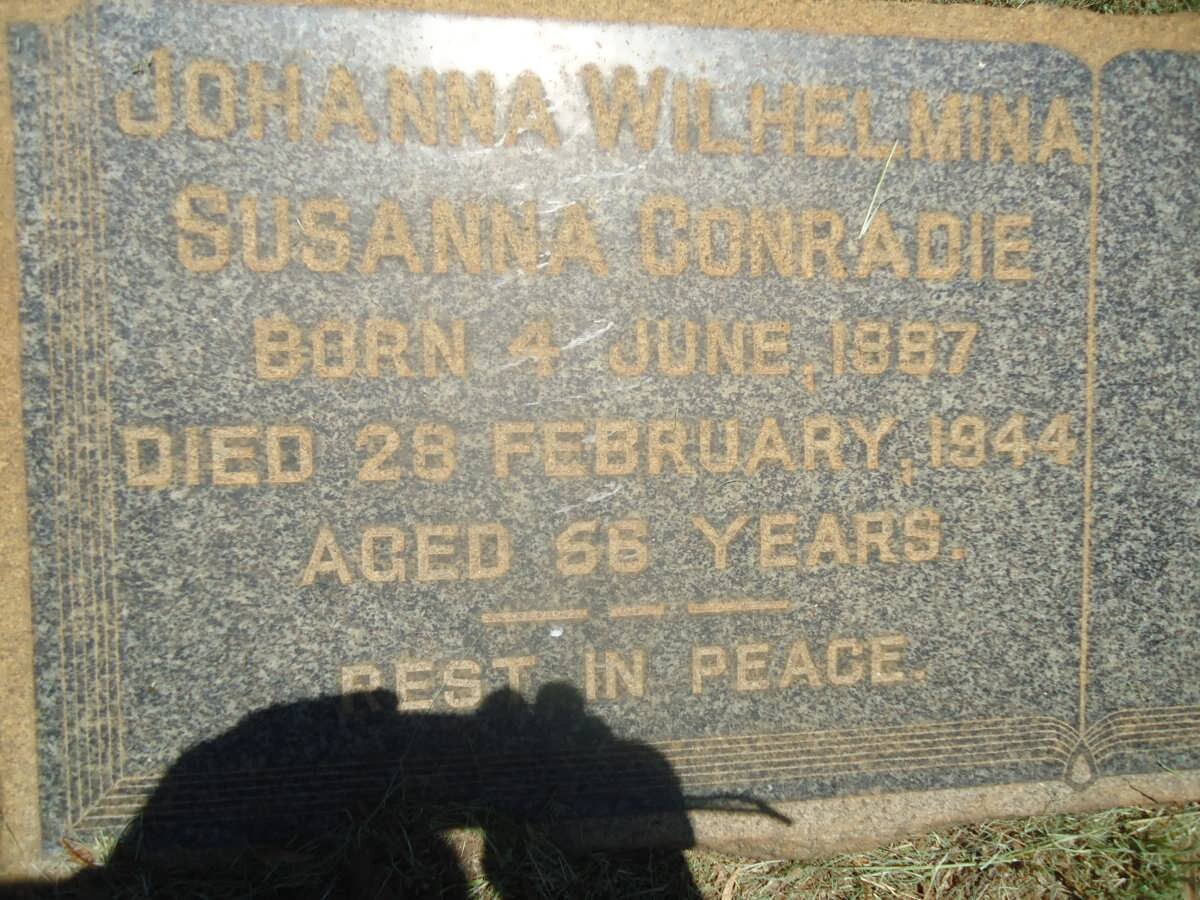 CONRADIE Susanna 1887-1944