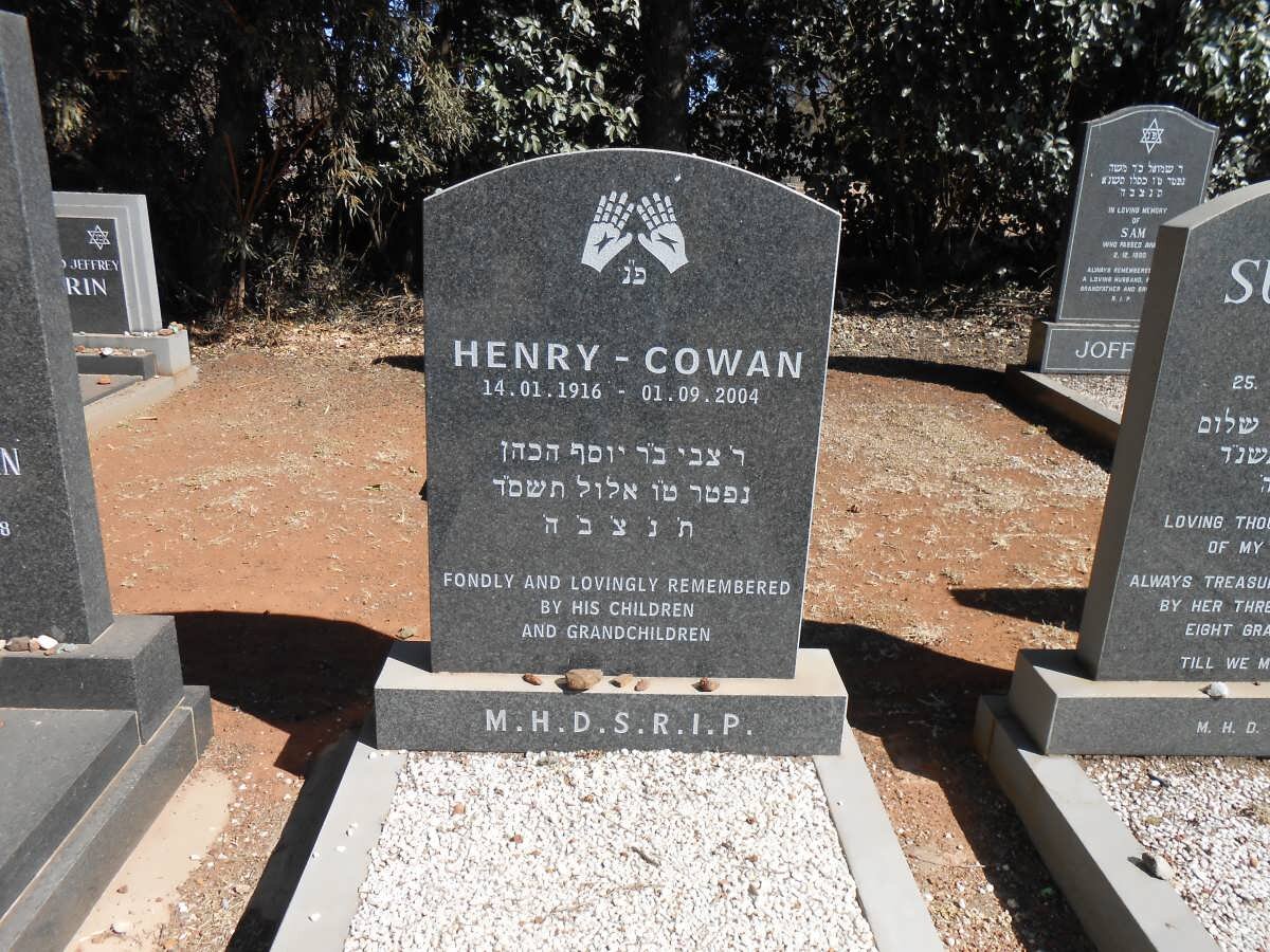 COWAN Henry 1916-2004