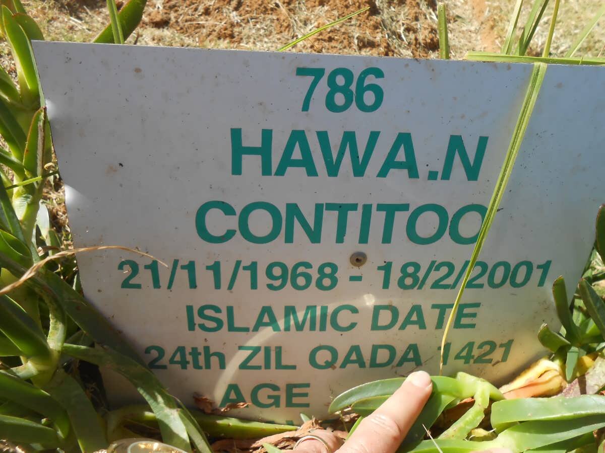 CONTITOO Hawa N. 1968-2001