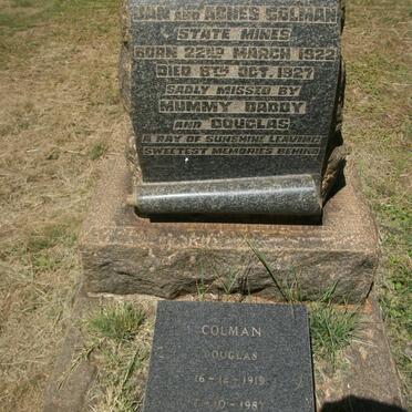 COLMAN Douglas 1919-1987 :: COLMAN Sheila 1922-1927