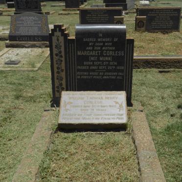 CORLESS William Thomas Henry -1945 &amp; Margaret MUNN 1874-1938