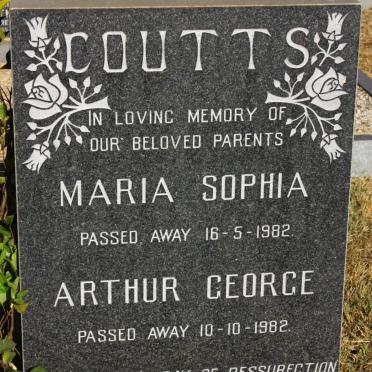 COUTTS Arthur George -1982 &amp; Maria Sophia -1982