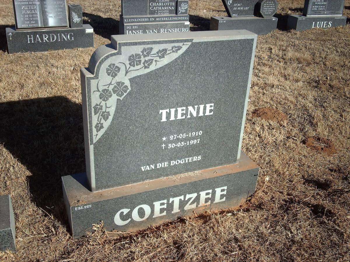 COETZEE Tienie 1910-1997
