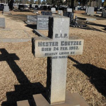 COETZEE Hester -1952