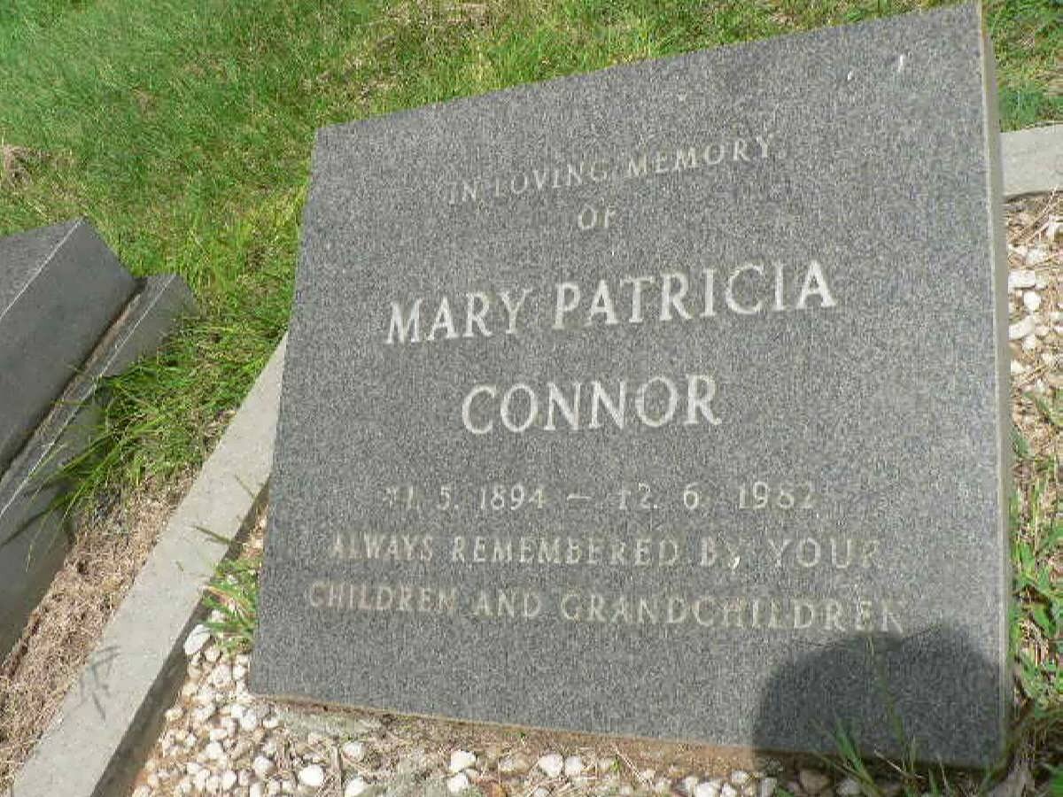 CONNOR Mary Patricia 1894-1982