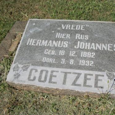 COETZEE Hermanus Johannes 1882-1932