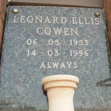 COWEN Leonard Ellis 1953-1996