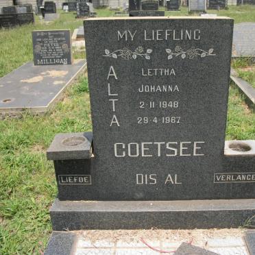 COETSEE Lettha Johanna 1948-1967