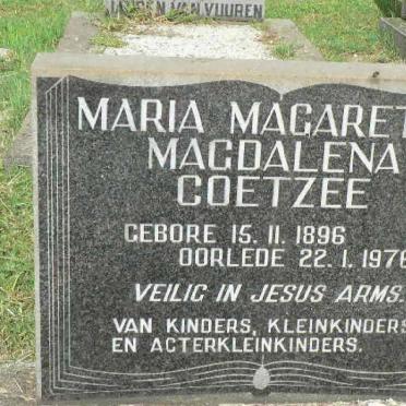 COETZEE Maria Margaretha Magdalena 1896-1976