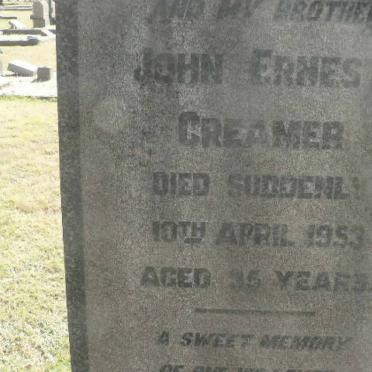 CREAMER John Ernest -1953