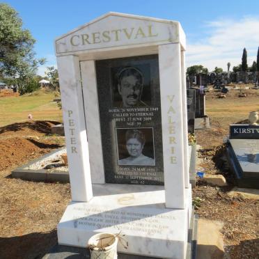 CRESTVAL Peter 1949-2009 &amp; Valerie 1950-2012