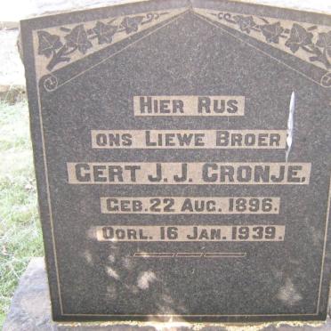 CRONJE Gert J.J. 1896-1939