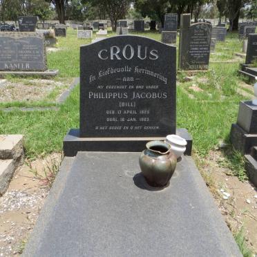 CROUS Philippus Jacobus 1925-1963