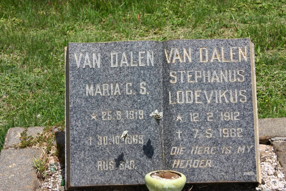 DALEN Stephanus Lodevikus, van 1912-1982 &amp; Maria C.S. 1919-1969