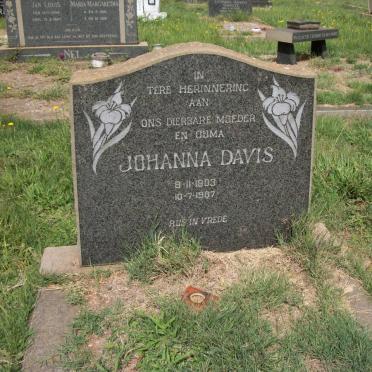 DAVIS Johanna 1903-1967