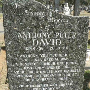 DAVID Anthony Peter 1956-1995