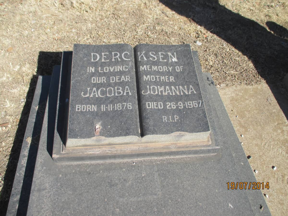 DERCKSEN Jacoba Johanna 1876-1967