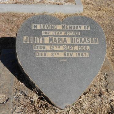 DICKASON Judith Maria 1908-1947